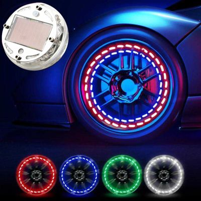 卐◑▬ LED Light Solar Energy Flash Car Wheel Light Hub Bulb Tire Tyre Valve Cap Lamp