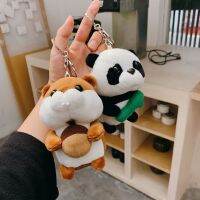 Cute Animal Plush Keychain Kawaii Panda Plush Pendant Keychain Ornaments Kids Present Doll Jewelry Accessories