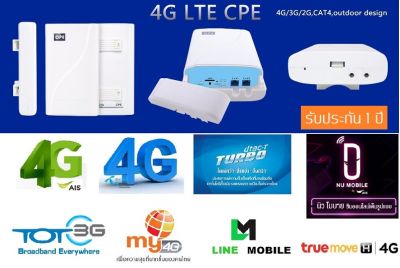 4G Outdoor Router เร้าเตอร์ ใส่ซิมปล่อย Wi-Fi 300Mbps รองรับ 4G ทุกเครือข่าย ใช้งาน Wifi ได้พร้อมกัน Up to 32 users