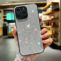 Luxury Glitter Diamond Bling Phone Case For Iphone 14 Plus 13 12 11 Pro Max Hard PC Camera Lens Full Protection Back Cover