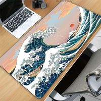 ✗☇卍  Deskmat Japan Great Waves Large Mouse Pad Anime Desktop Accessories Mousepad Gamer Desk Mat Game Mats Gaming Mause Office Pads