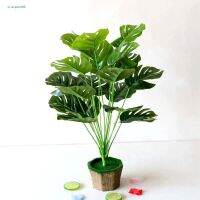 ☼☃✤ [NE] 1 Bouquet Plastic Monstera Fake Monstera Floral Foliage Plant Leaf