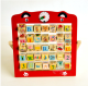 Toyswonderland  ของเล่นไม้เสริมพัฒนาการนับเลขสอนภาษาสอนดูนาฬิกา Alphabet Teaching Frame