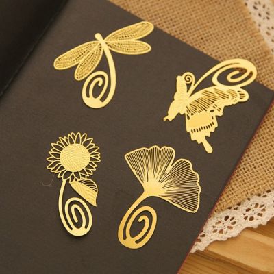 8 Pcs Exquisite Cute Mini Animal and Plant Metal Bookmark for Book Holder School Supplies Stationery Bookmarks Book clip
