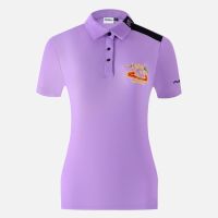 Malbon Korean Version Of The Golf Short-Sleeved T-Shirt Female Embroidery POLO Shirt Summer Golf Ball Clothing Sports Quick-Drying Top