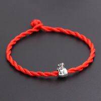 【cw】 New Thread String Rope Money Beads Men Jewelry