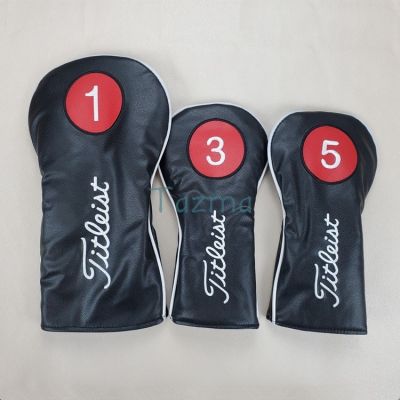 Titleist Branded Golf Club Driver Fairway Woods Headcover Letter Number Embroidery Sports Golf Club Accessories Equipment