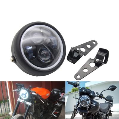 6.5 inch LED Motorcycle Headlight HiLo head light lamp Bulb DRL for Sportster Cafe Racer Bobber