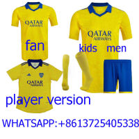 22 23 Boca Juniors FAN player version soccer Jersey 2022 2023 KIDS MEN KIT VILLA SALVIO MEDINA VARELA Benedetto Salvio Pavón