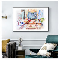 Room Friends Wall Art Painting Show Poster Canvas Art Friends Show Picture Apartment Decor Golden Girls Kitchen And Living