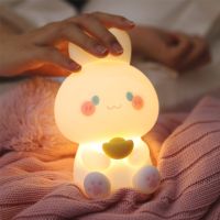 Decorative Lamp Rechargeable Bedroom Sleep Light Adjustable Brightness Desktop Decor Lamp Children Night Light for Children Gift Night Lights