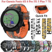 Quick Fit Wrist Strap For Garmin Fenix 6 6X Pro 5 5X Plus 7 7X Smart Band 3 3HR 945 22 26mm Silicone Watchbands Replacement Belt