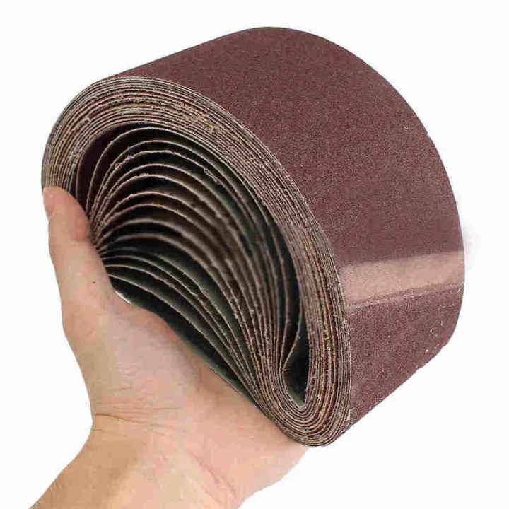 10ชิ้น75x45-7มม-กระดาษทรายสายพานอะลูมิเนียมออกไซด์40-1000อุปกรณ์เสริมพลังงาน