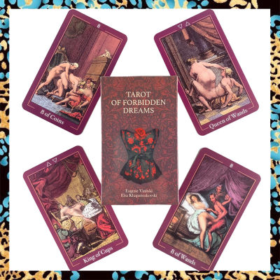 ไพ่ทาโรต์ของความฝันที่ต้องห้ามสำรับไพ่ทาโรต์สำหรับผู้ใหญ่ขนาด10.3X6ซม. | ไพ่ทาโรต์78แผ่น | การ์ดทำนายรุ่นภาษาอังกฤษ | Tarot of Forbidden Dreams ไพ่ยิปซี ไพ่ออราเคิล ไพ่ทาโรต์ ไพ่ยิบซี Tarot Card
