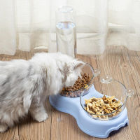 New Cat Bowl Double Bowl Drinking Raised Stand Dish Bowls For Cats Bowls Automatic Feeders For Cats Cat Dogs Accessories