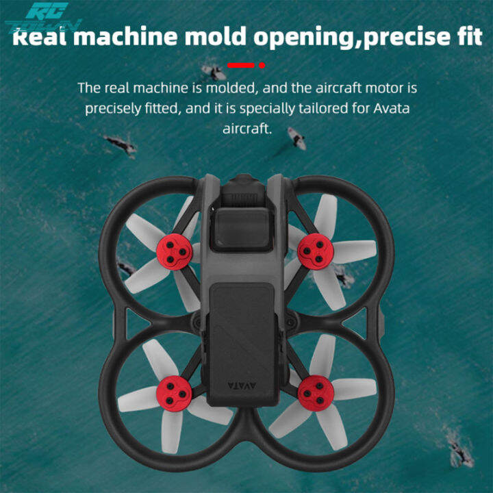 rctown-2023newฝาครอบมอเตอร์อะลูมินัมอัลลอยกันฝุ่นฝาครอบป้องกันหมวกมอเตอร์สามารถใช้ได้กับ-dji-avata-ปกป้องเครื่องยนต์