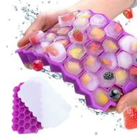 Ice Cube Maker Honeycomb Ice Box Ice Cream Tools Silicone Ice Jelly Juice Food Mold Whiskey Cocktail Accessories Kitchen Tools