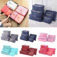 6pcs Travel Storage Bag Set Portable Foldable Luggage Organizer For Shoes Packing Clothes Organizer Wardrobe Suitcase Pouch