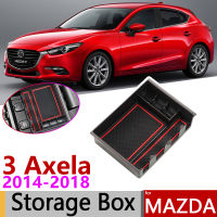 For Mazda 3 BM BN Mazda3 Axela Sedan Hatchback 2014~2018 Of Armrest Box Storage Stowing Car Organizer Accessories 2015 2016 2017