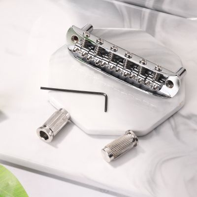【CW】 6 String Saddle Guitar Bridge Set for JM Jazzmaster Electric Replacement Tool Musical Instruments Accessories