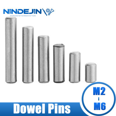 NINDEJIN 5-50ชิ้นเดือย Pins 304สแตนเลส M2 M2.5 M3 M4 M5 M6ขนาน Pins ยึดแข็งกระบอกขา GB119