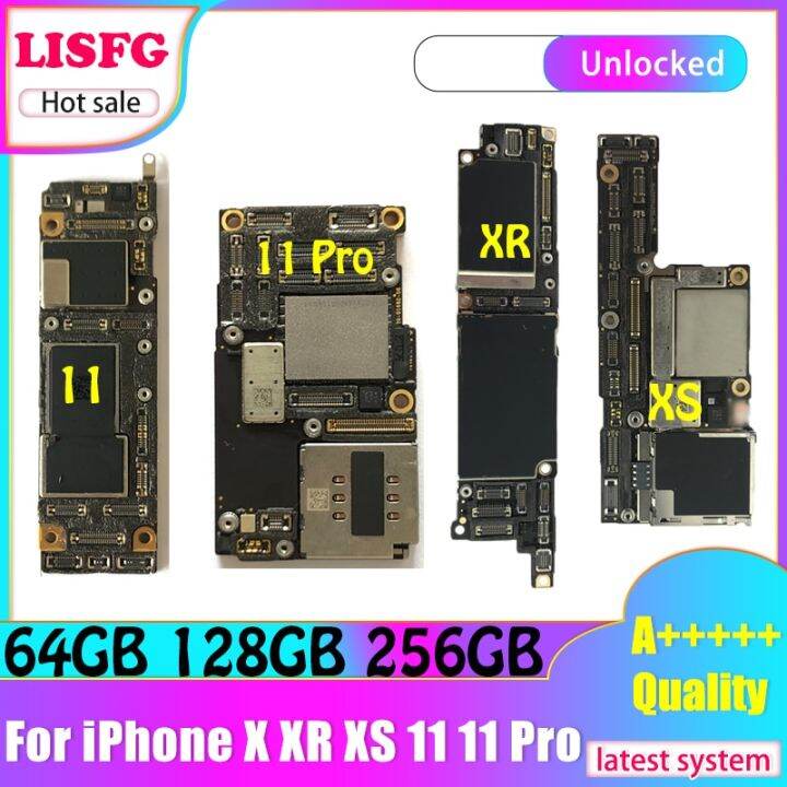 Unlocked Motherboard For X XR XS XS MAX 11 PRO Without ID Logic Board