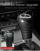 คาร์บอนไฟเบอร์เกียร์รถเกียร์ SHIFT KNOB COVER กรณีสติกเกอร์ตกแต่งภายในสำหรับ Mercedes Benz W204 W212 AGEC CLS Class อุปกรณ์เสริมอัตโนมัติ-glsunjugdd