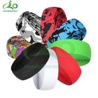 Bike Handlebar Tape Road Bicycle Anti-slip Silica Gel EVA Shock Absorption Handle Bar Tape Cycling Wrap End Plug Cycle Accessory