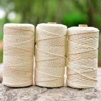 2mm 3mm 4mm natural Macrame Cord Cotton Rope DIY Ribbon String Sewing Craft hilo Macrame Beige Braided Twine Wedding Decoration General Craft