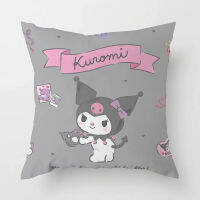 40x40เซนติเมตร Sanrio Kuromi หมอนเบาะโซฟาสาวน่ารักการ์ตูนตกแต่งของขวัญหมอน