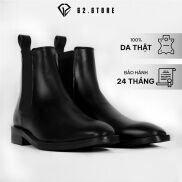 Giày tây nam G2 Manza kiểu boot cao cổ dáng chelsea công sở trẻ trung bằng