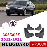 Car Mudguard For Peugeot 308 308S Mk2 Hatchback 2021 2017 2016 2015 2014 Mud Flaps Splash Guards Cover Fender Essories