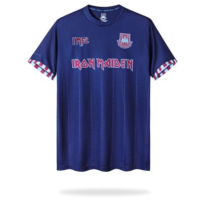 Iron Maiden x West Ham Away Shirt Mens Sports Retro T Shirt