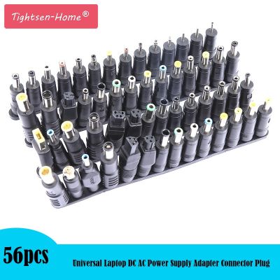 56 pcs/set Universal Plug 56pcs DC Power 5.5x2.1mm DC head Jack Charger to Plug Power Adapter for Notebook Laptop High Quality