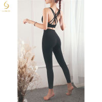 New Design Best Quality ashion Sports Top Pants Double Nylon Sportswear Gym Yoga Leggings