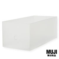 มูจิ กล่องแฟ้มโพลีโพรพิลีน - MUJI PP File Box / Wide 1/2 (W15×D32×H12cm)