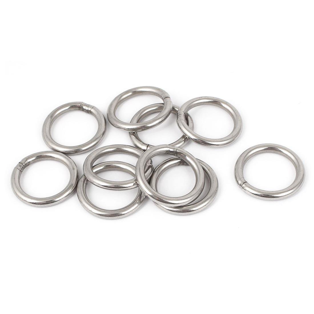 M3/M4/M5 Polished Welded 304 Stainless Steel Strapping Webbing O Ring 2/5/10pcs 