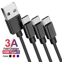 [KOLT Digital] สาย USB C 3A Fast Charging สำหรับ Samsung S10 S10 S20 Xiaomi 11T Pro ไนลอน Type C Data Charger สำหรับ Huawei P30 40 Pro