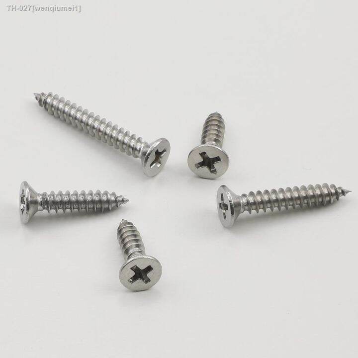 juidinto-cross-flat-head-self-tapping-screw-m1-2-m1-4-m1-7-m2-m2-3-m3-m4-2-m4-m5-m6-stainless-steel-phillips-for-sheet-metal