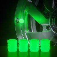 ；‘【】- 4Pcs Tyre Luminous Valve Cap Fluorescent Automobile Electric Vehicle Motorcycle Bicycle Valve Core Cover Tyre Valve Caps General