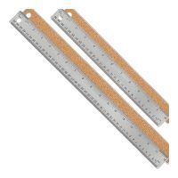 Non-Slip Ruler Stainless Steel Ruler with Cork Backing:(12+18 Inch) Stainless Steel Ruler Non-Slip Rulers with Inch and Centimeters