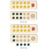 ปริศนาไม้ Montessori ของเล่นปฏิบัติจำนวนความรู้สึกสิบตารางอาร์เรย์สื่อการสอน