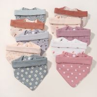 【YD】 Baby Bibs Infant Burp Cloths Newborn Feeding Drool Bandana Saliva Cartoon Soft Bib Safety Protection Kids Accessories