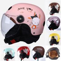 48-56cm Children Love Kids Helmet With Cartoon Pattern New Motorcycle Children Helmet Motorcycle Open Face Helmet Kids Helmet