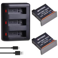 2Pcs 3.85V 1300mAh AB1 Battery Triple USB Charger with Type C Port for DJI Osmo Action Sports Camera AB1 Battery in stock