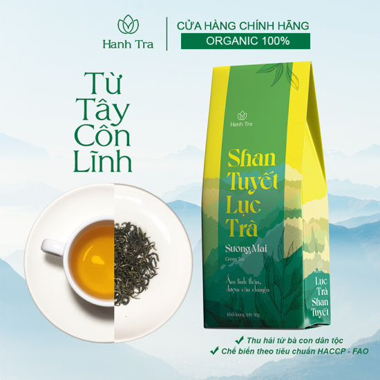 Trà shan tuyết cổ thụ hà giang combo 2 hộp trà ngon cao cấp trà xanh 50g + - ảnh sản phẩm 3