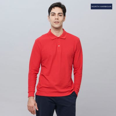 NTMY North Harbour Long Sleeve Soft-touch Polo Uni Plain Cotton Polo Tee NHB24400 - 7 colours