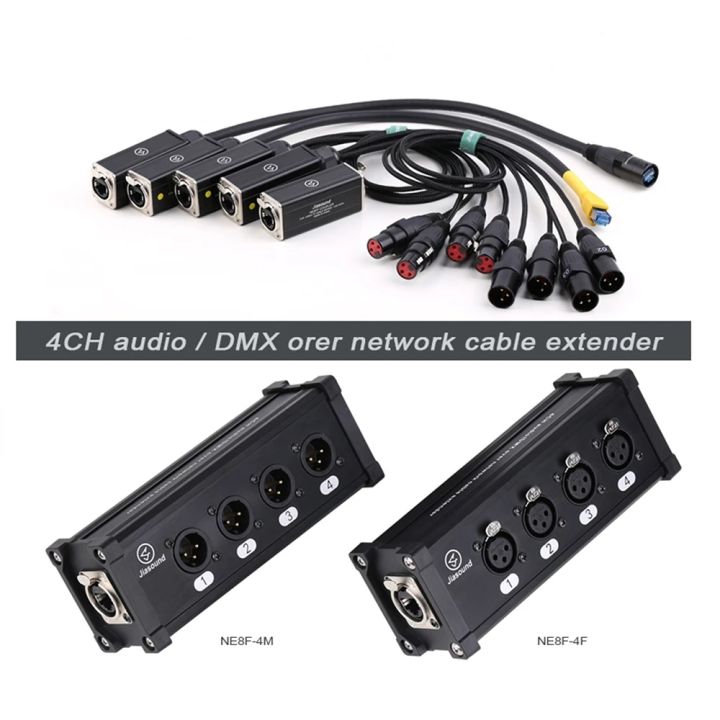 xlr-audio-snake-4-channel-3-pin-multi-network-breakout-สำหรับเวทีและสตูดิโอบันทึกเสียงหญิงและชายสายเวทีเสียง