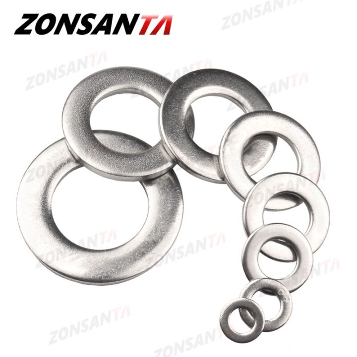 zonsanta-m2เครื่องซักผ้าแบน-m2-5-m3-m4-m5-m6-m8-m10-m12-m14-m16สแตนเลส-meson-washers-ธรรมดาปะเก็นตัวทำความสะอาด-spacer-shim