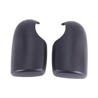 2Pcs ABS Black Door Wing MIRROR COVERS Near Passenger L+R for TRANSIT MK6 MK7 2000-2014